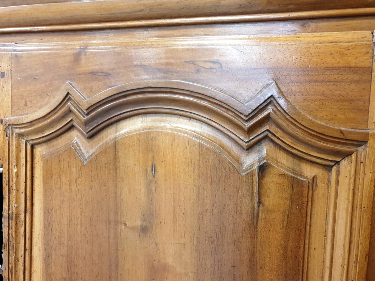 18th Century Three-door Sideboard In Blond Walnut -photo-5