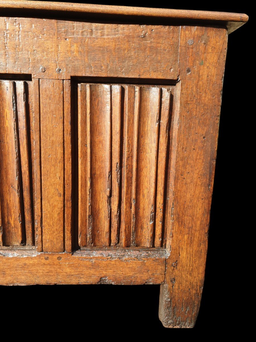 Gothic Oak Chest 15th/16th Century -photo-1