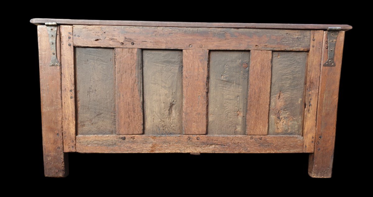 Gothic Oak Chest 15th/16th Century -photo-6