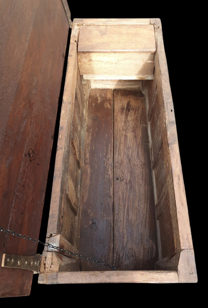 Gothic Oak Chest 15th/16th Century -photo-7