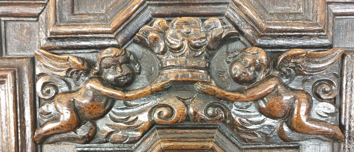 17th Century Flanders Apple Panel -photo-3