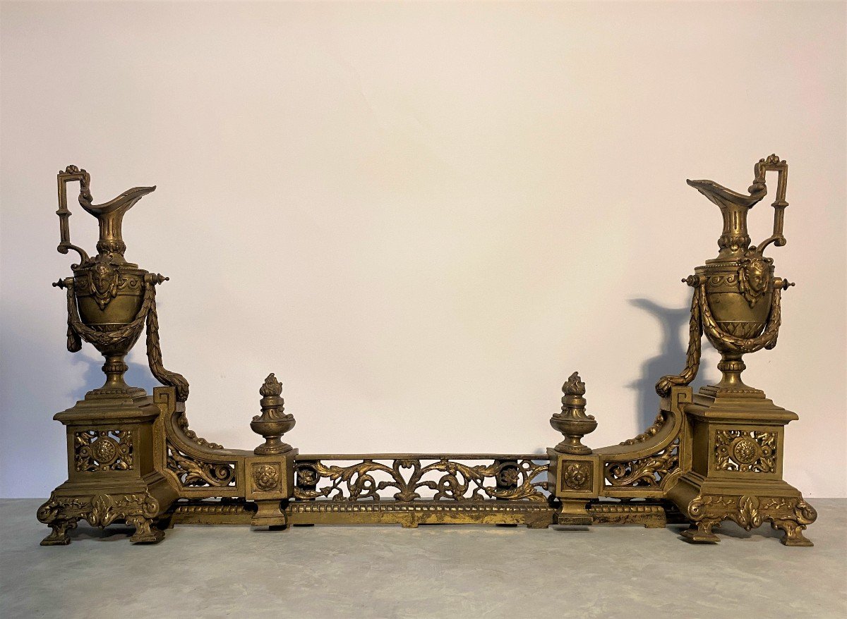 Pair Of Napoleon III Bronze Andirons