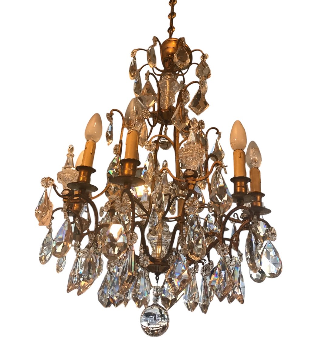 Eight Light Cage Chandelier -photo-3