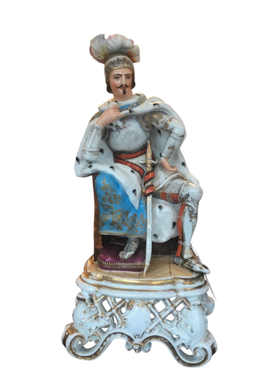 Paire De Personnages En Porcelaine -photo-2