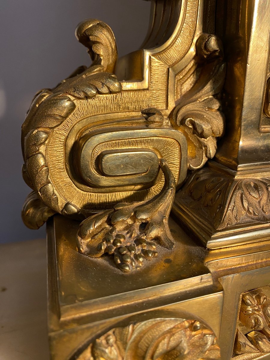 Garniture De Cheminée En Bronze Napoleon III -photo-7