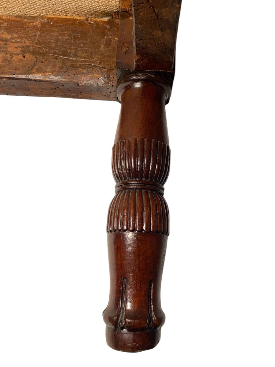 Empire Period Stamped Mahogany Bergere-photo-4