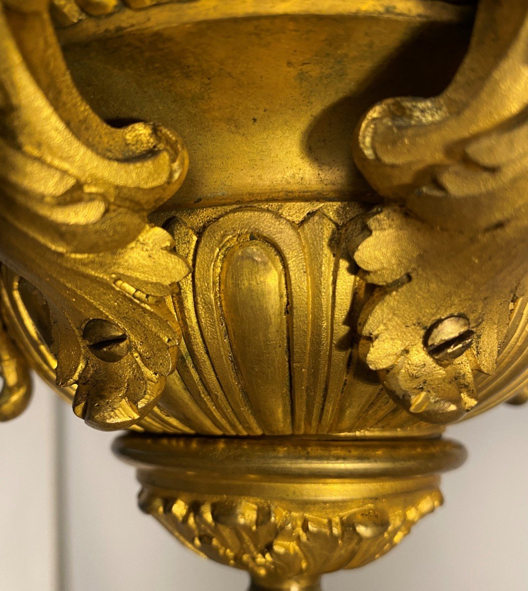 Chandelier Gilt Bronze Style Louis XIV, XIX.-photo-7