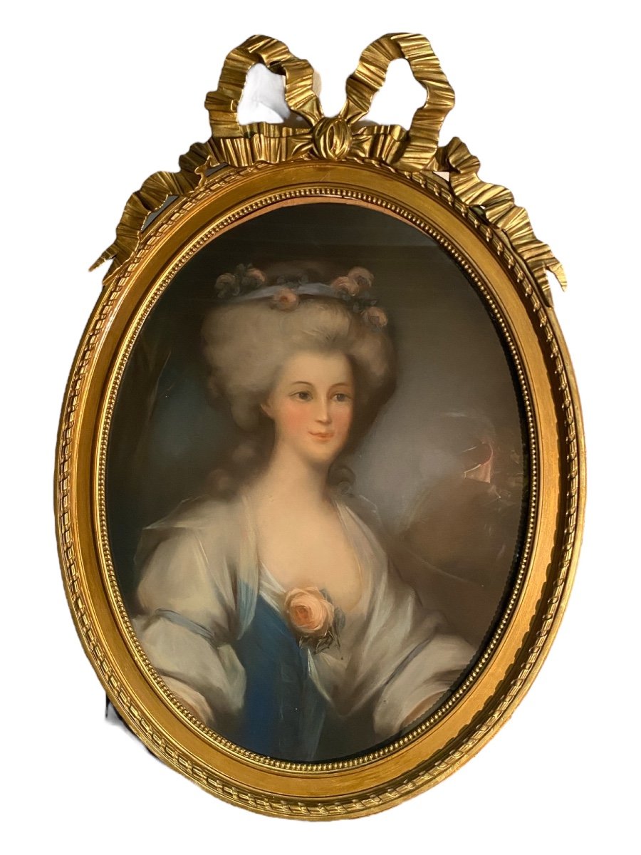 Pastel  d’une Jeune Dame de qualité 