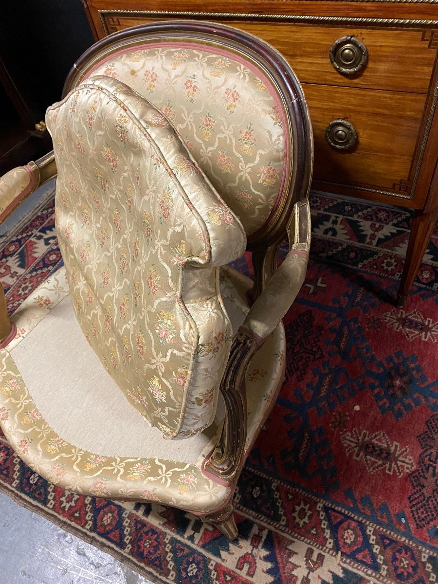 Petit Fauteuil De Style Louis XVI-photo-3