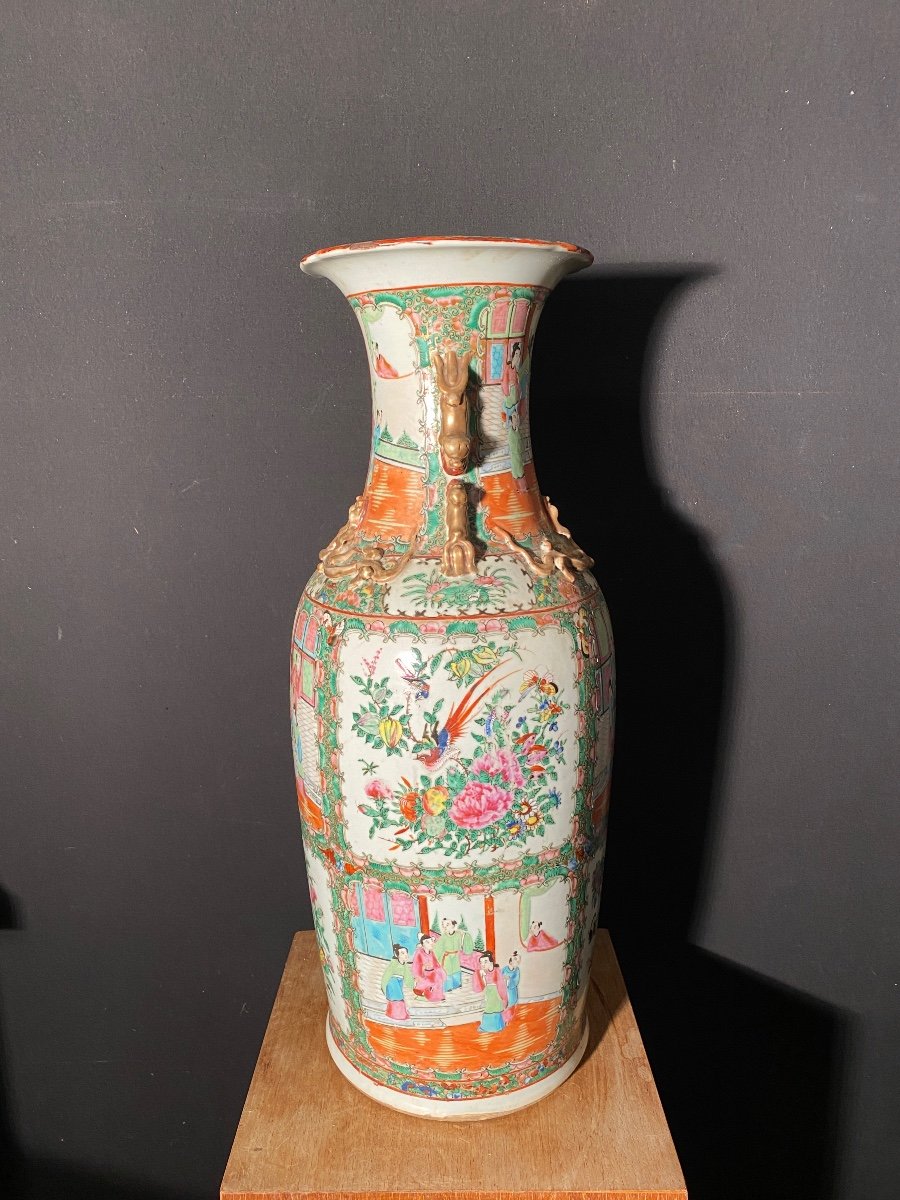 Grand Vase En Porcelaine De Chine -photo-2