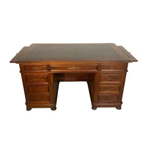 Double Sided Desk With Boxes In Mahogany 19th Century