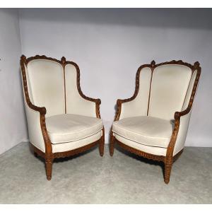 Pair Of Neoclassical Style Bergeres 