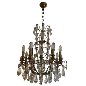 Eight Light Cage Chandelier 