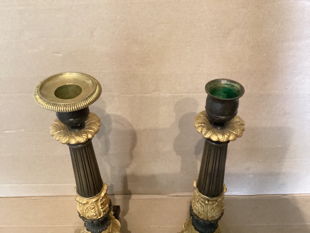 Pair Of Restoration Candlesticks-photo-3