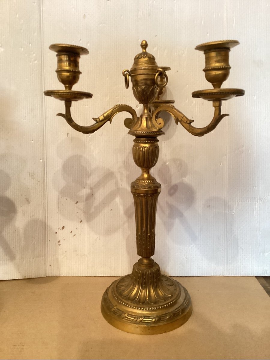 Pair Of Louis XVI Candelabra-photo-3