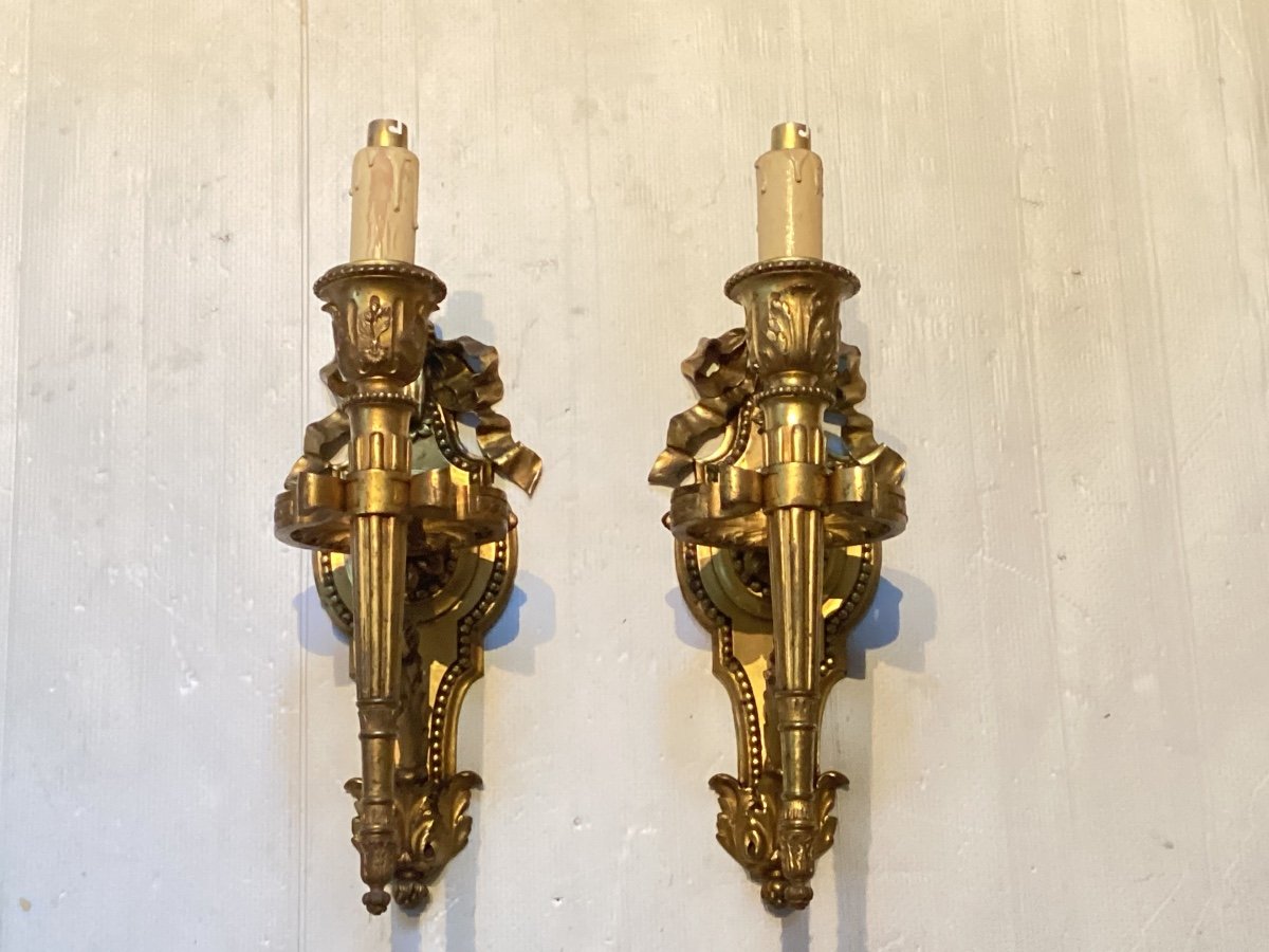 Pair Of Louis XVI Sconces-photo-3