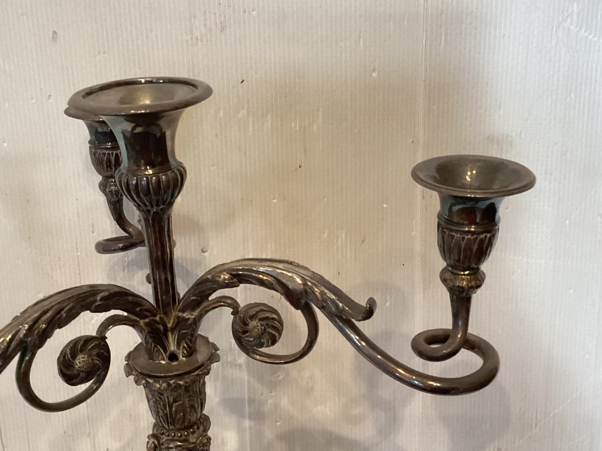 Pair Of Second Empire Candelabra-photo-3