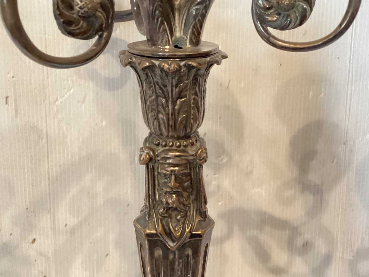 Pair Of Second Empire Candelabra-photo-4