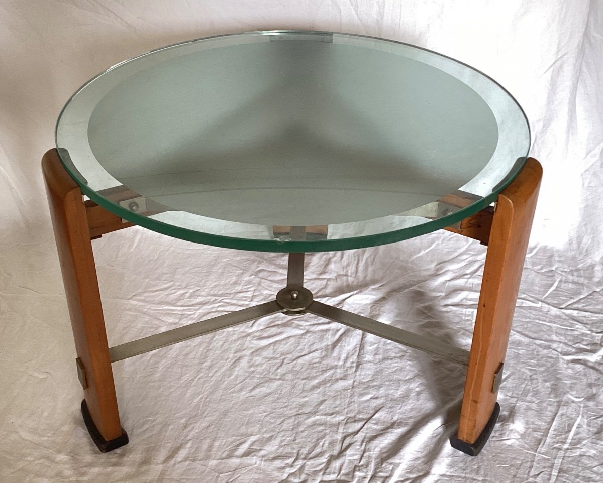 Art Deco Pedestal Table-photo-3