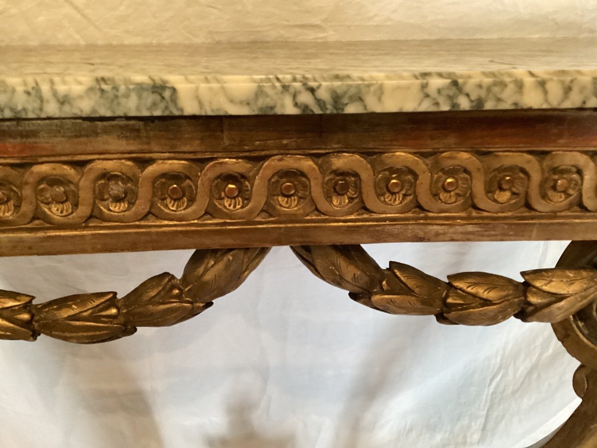 18th Century Golden Wood Console-photo-1