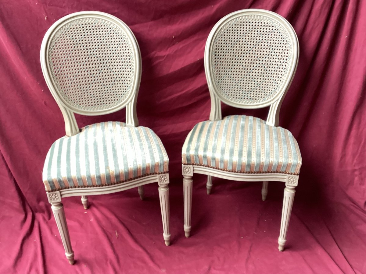 Series Of Six Louis XVI Chairs-photo-2