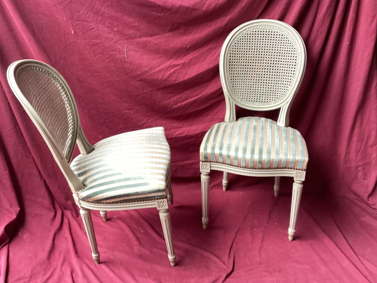 Series Of Six Louis XVI Chairs-photo-3