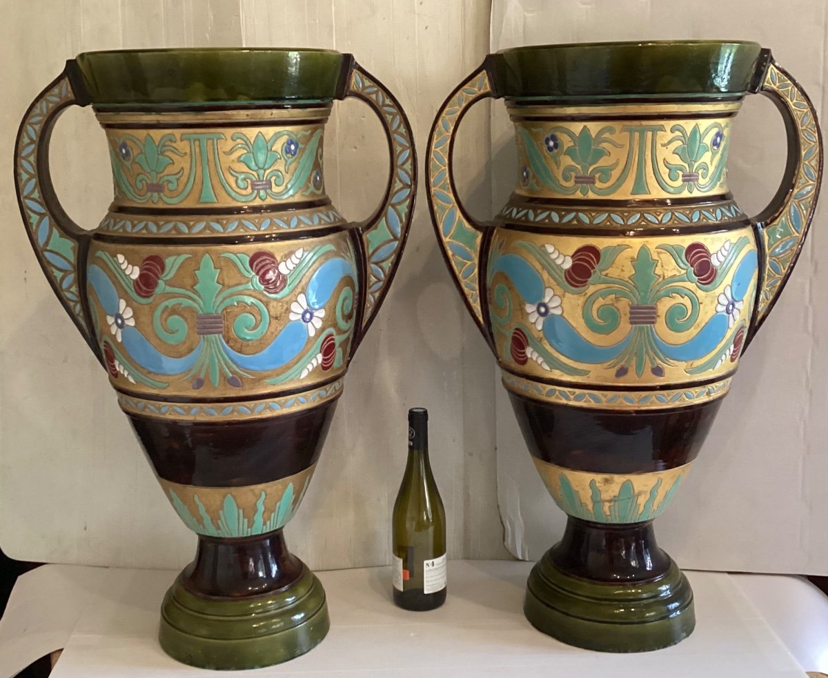 Jules Loebnitz Pair Of Vases 