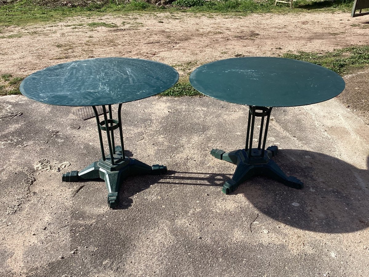 Deux Tables De Jardin 1930