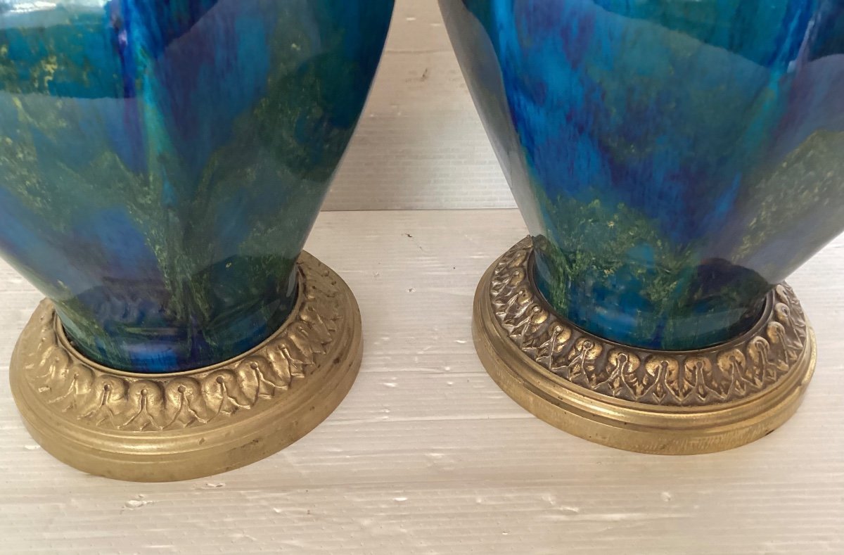 Pair Of Sèvres Covered Vases -photo-8