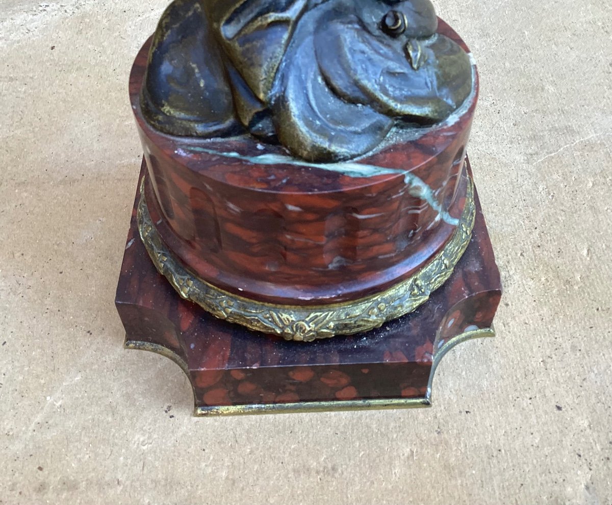 Pied De Lampe En Bronze Napoléon III-photo-2