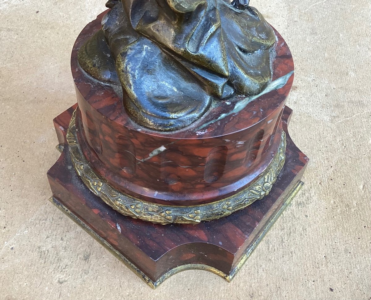 Napoleon III Bronze Lamp Base-photo-6