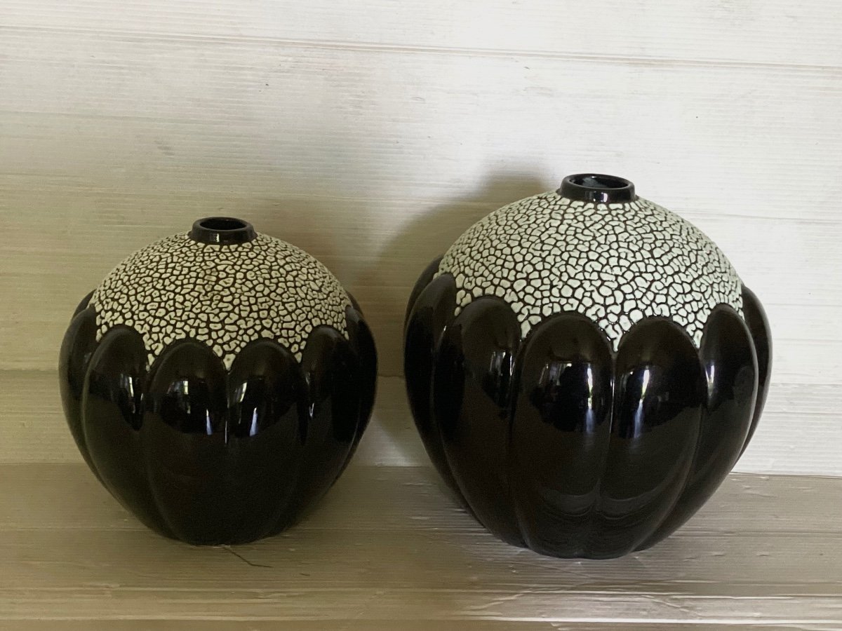 Saint Clément Art Deco Ball Vases -photo-6