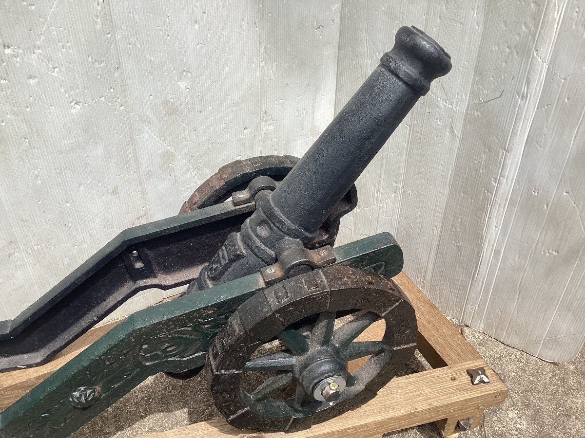 19th Century Cast Iron Cannon-photo-5