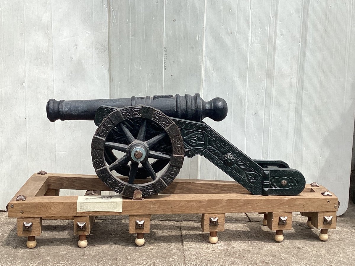 19th Century Cast Iron Cannon