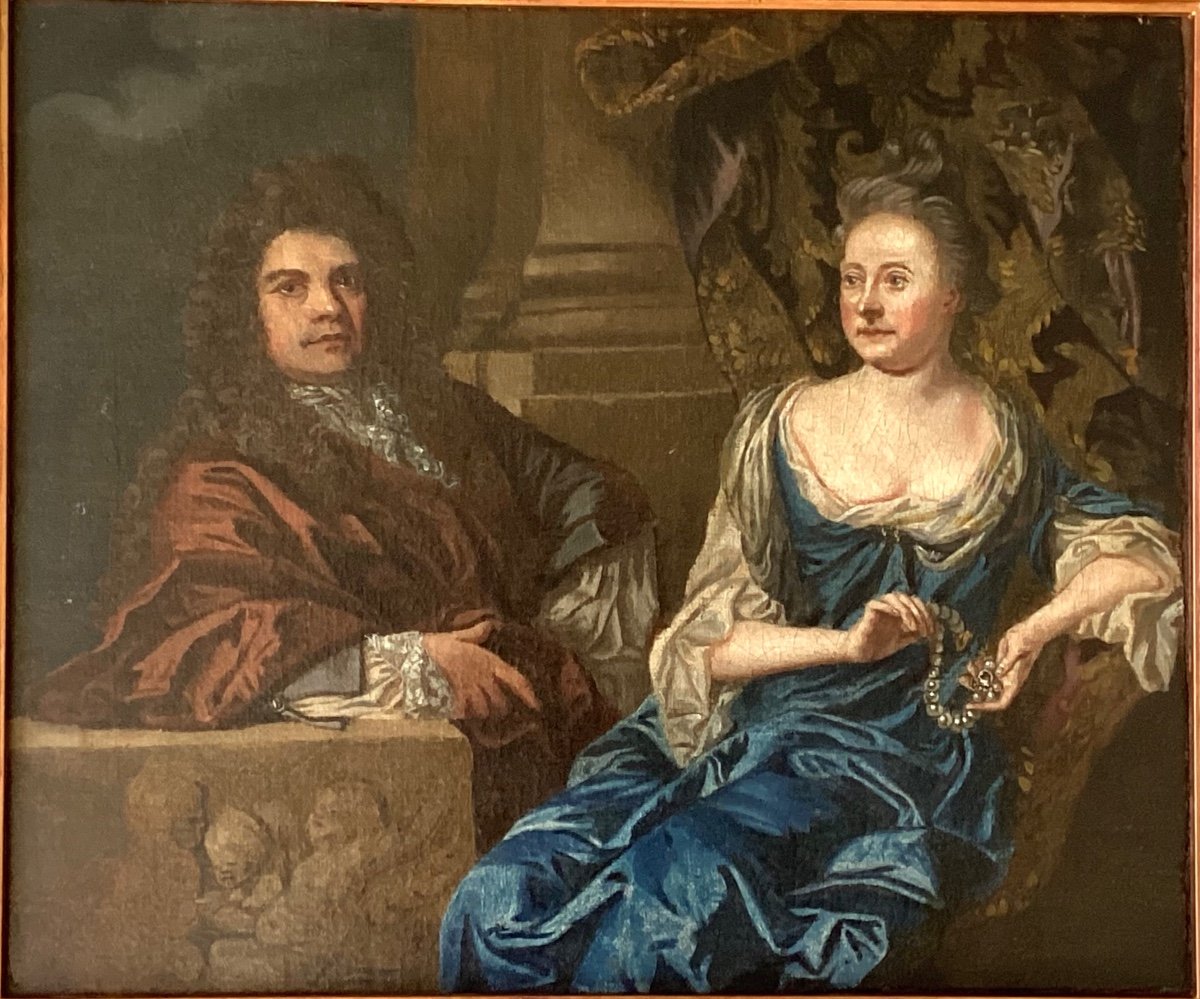 18th Century Portrait Of Two English Nobles 