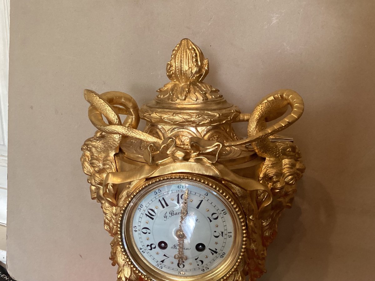 19th Century Golden Clock -photo-2