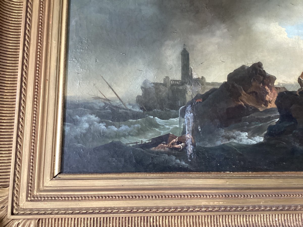 Vernet Attribué à, Huile Sur Toile -photo-2