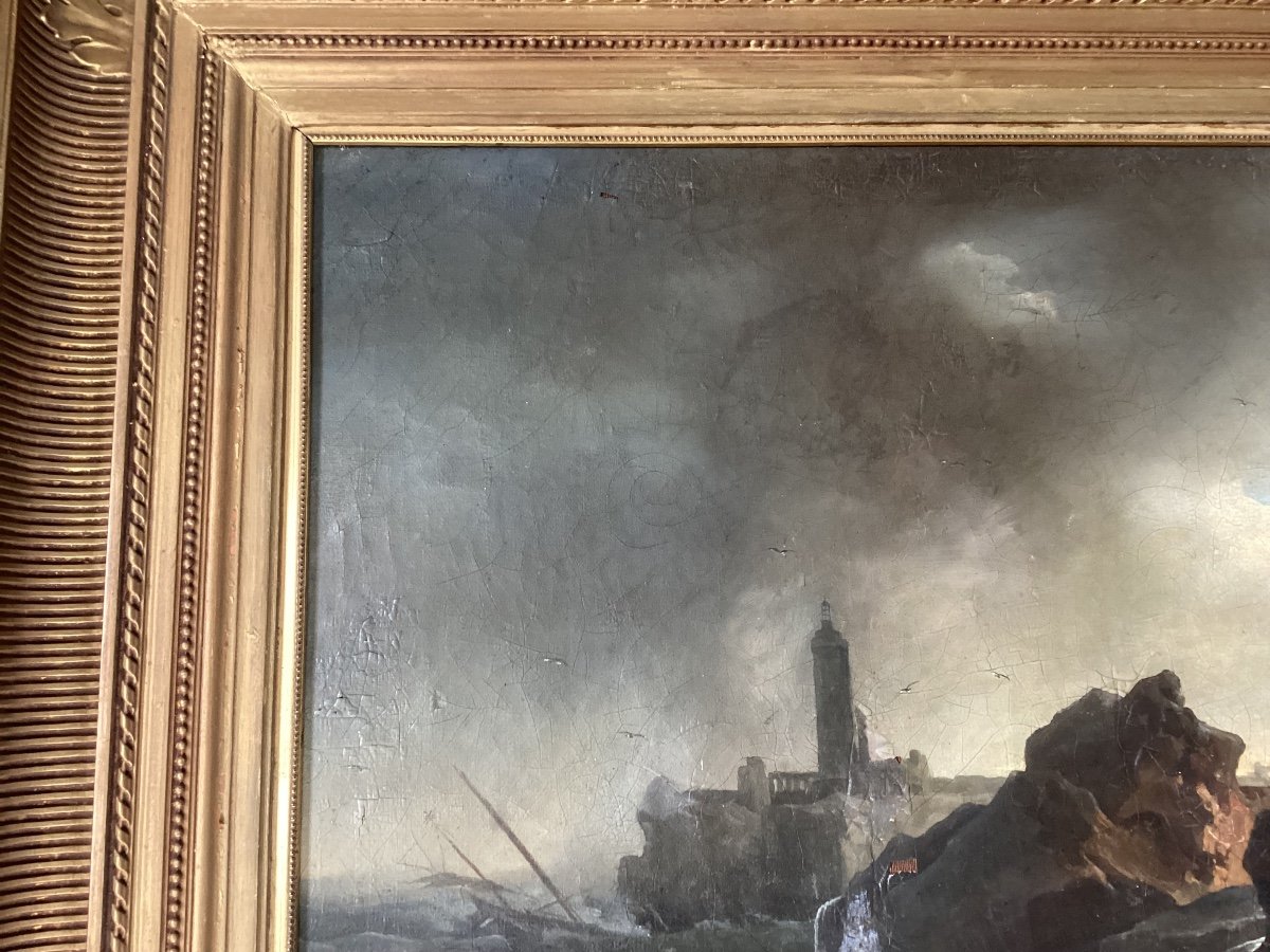 Vernet Attribué à, Huile Sur Toile -photo-1