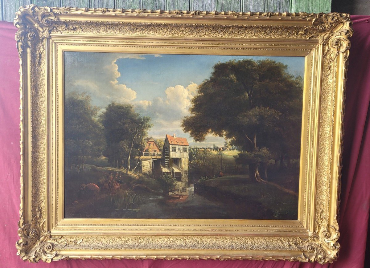 Meindert Hobbema d'Après , Grand Tableau 