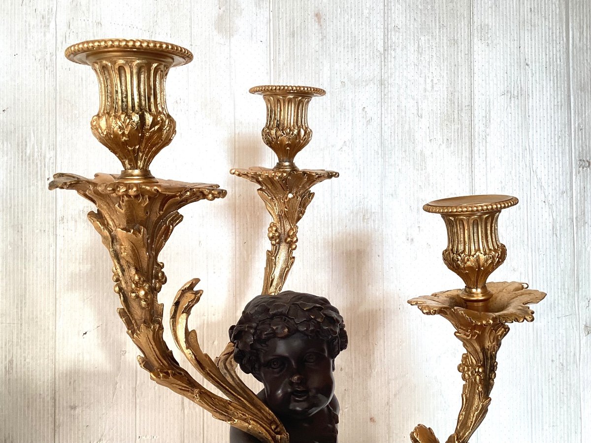 Important Pair Of Louis XVI Candelabra -photo-2