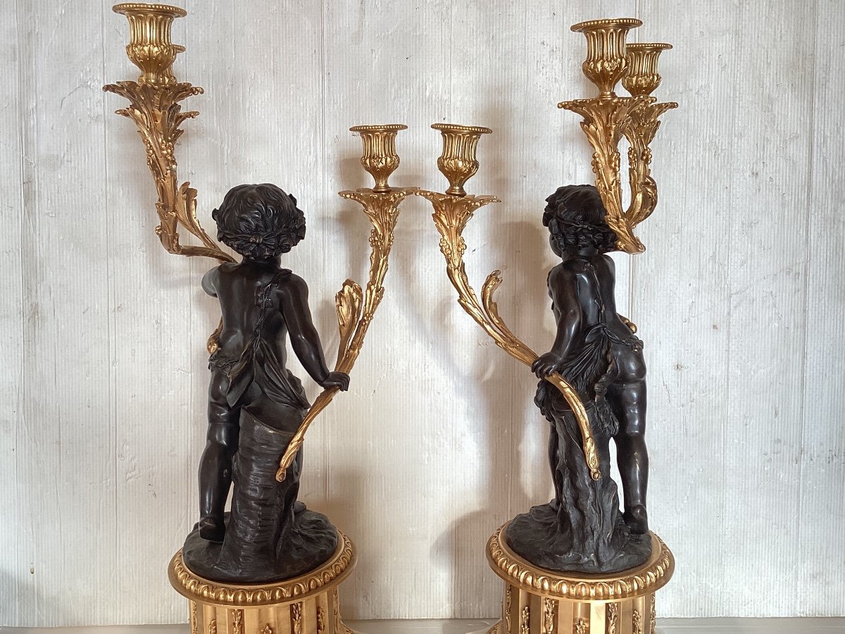 Important Pair Of Louis XVI Candelabra -photo-6