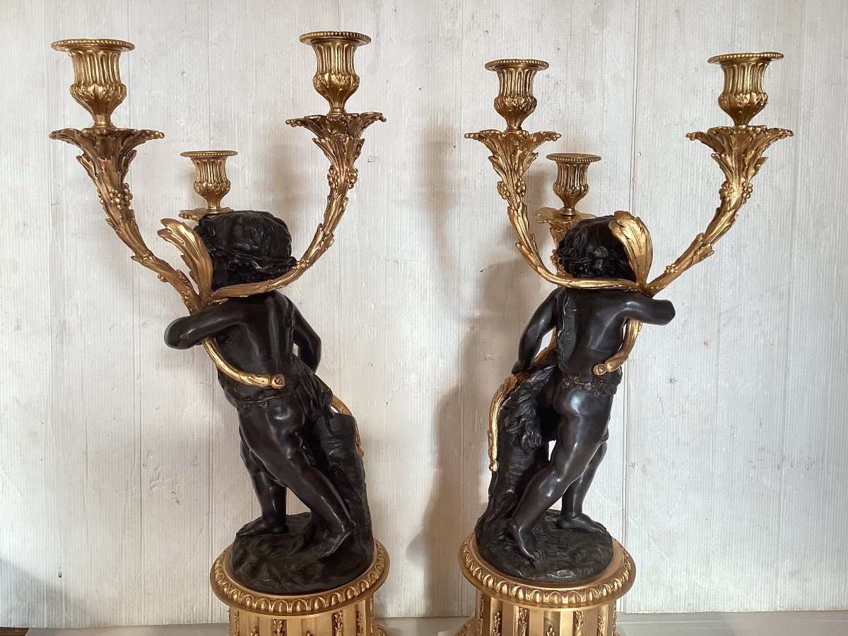 Important Pair Of Louis XVI Candelabra -photo-7