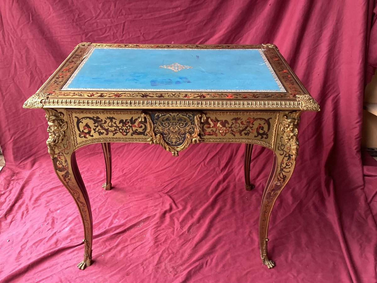 Louis XV Boulle Marquetry Desk -photo-1