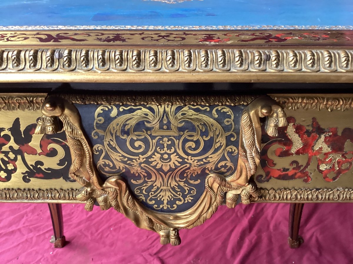 Louis XV Boulle Marquetry Desk -photo-2