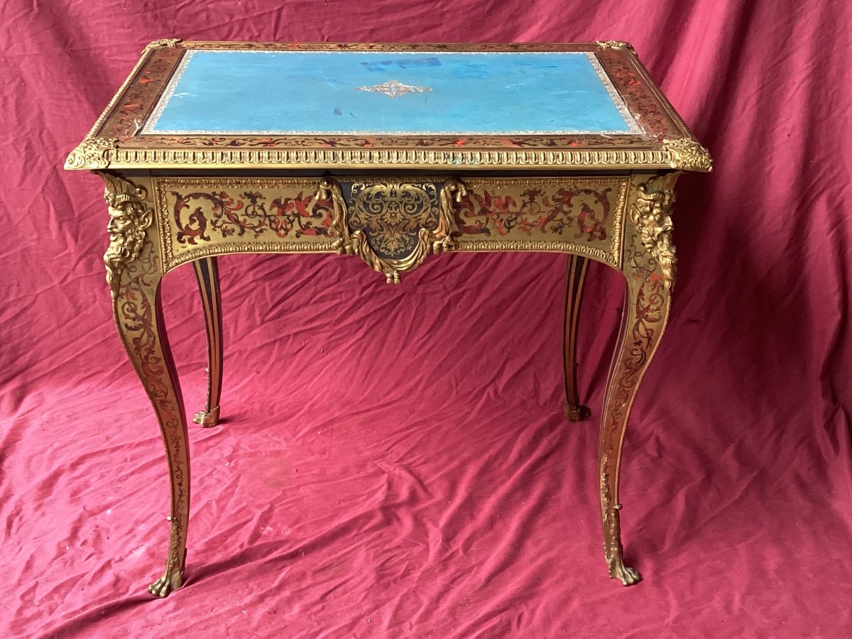 Louis XV Boulle Marquetry Desk 