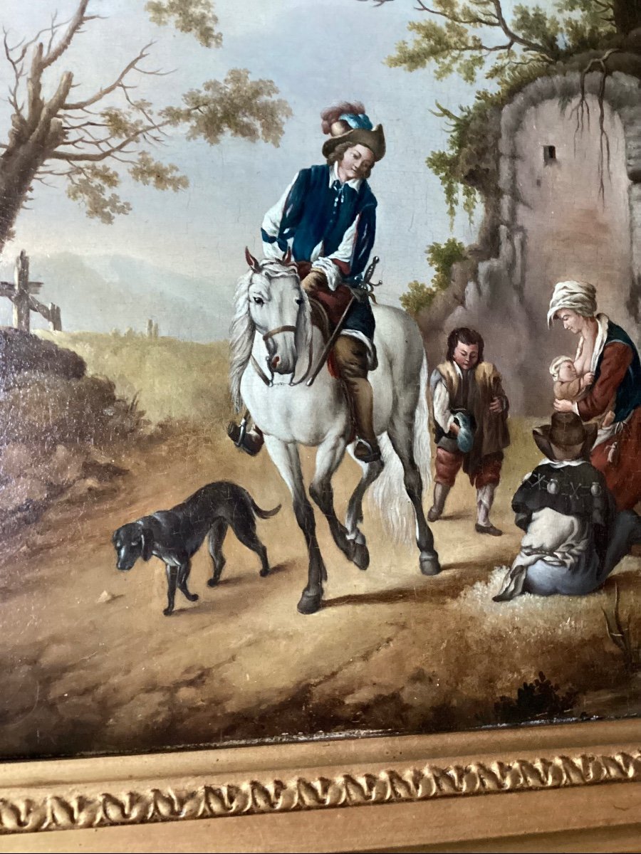 18th Century Panel Painting-photo-4