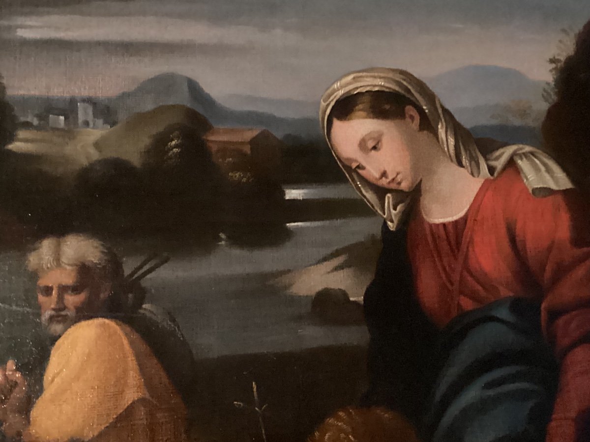 The Holy Family Painting 17th -photo-1