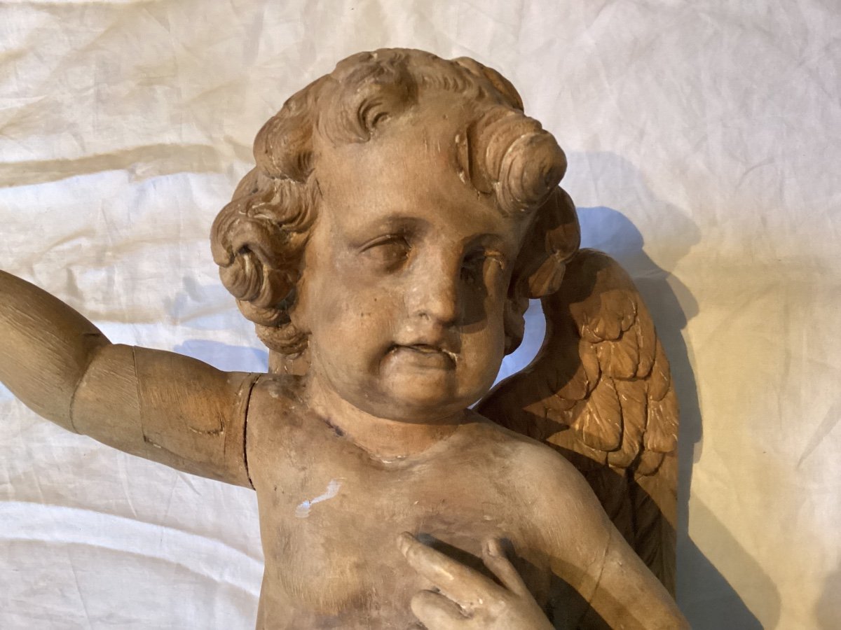 Pair Of 18th Century Angels -photo-2