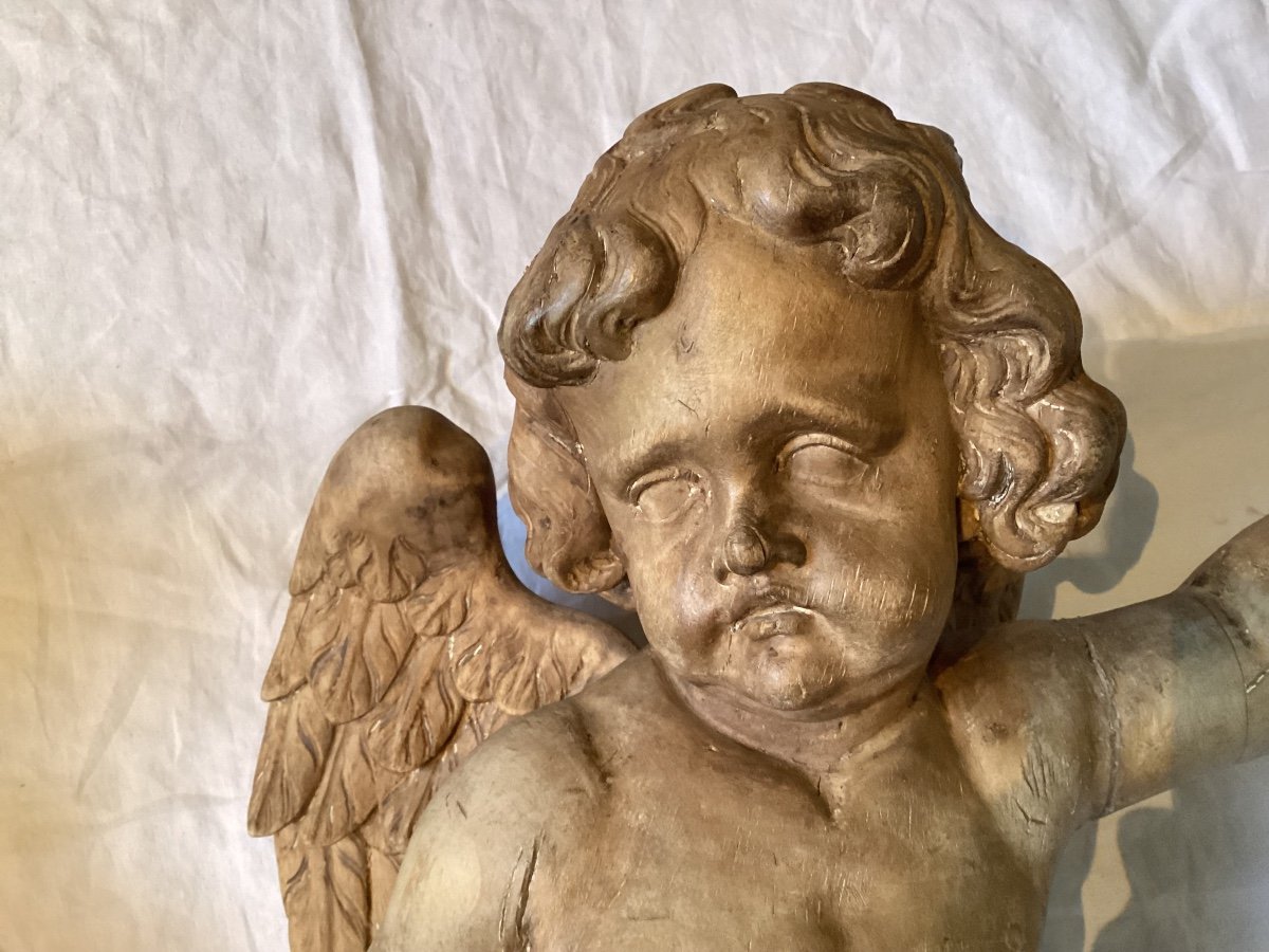 Pair Of 18th Century Angels -photo-3