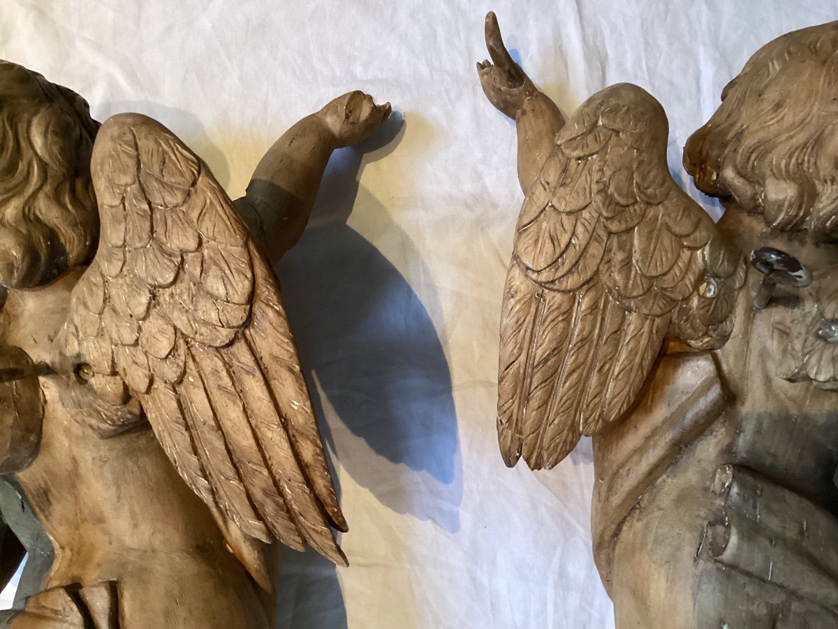 Pair Of 18th Century Angels -photo-8